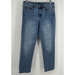 J. Jill Boyfriend Straight Leg Ankle Jeans Women's 6P Petite Blue Denim Stretch